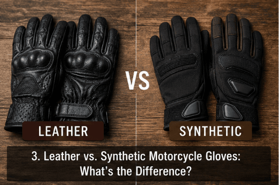 Leather vs. Synthetic Motorcycle Gloves: What’s the Difference?