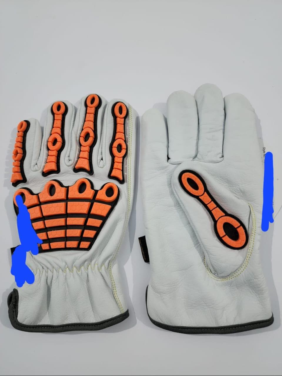 Heavy-Duty Grain Leather Oil & Gas Impact Safety Gloves